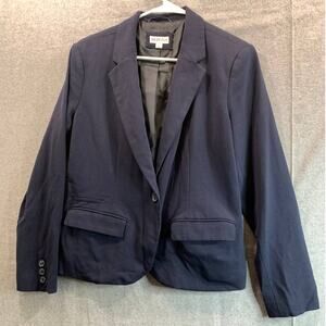 Merona Suits Womens Size 12 Blue Navy Formal Top Blazer